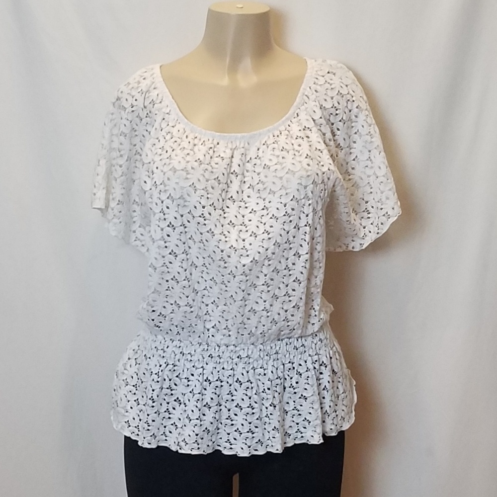 INC Lace Angel Wing Blouse
